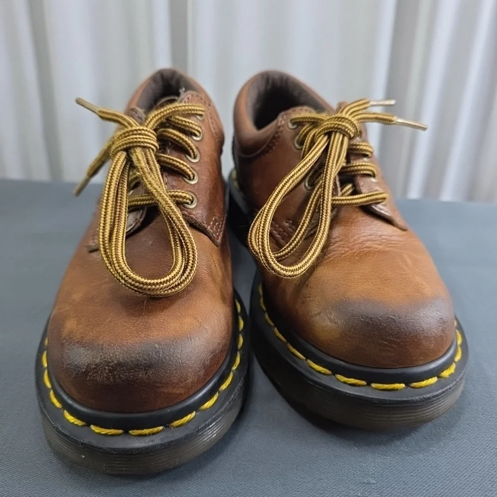 Dr. Martens Kids 13 Lace Up Leather Oxford Shoes Oiled Brown‎ Classic Academia